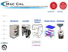 Tablet Screenshot of maccal.com